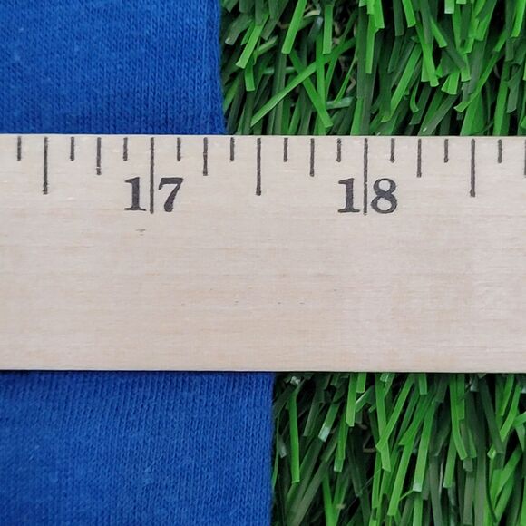 Vintage 80s Sportswear Shirt Small 17x24 Blue - Picture 6 of 12